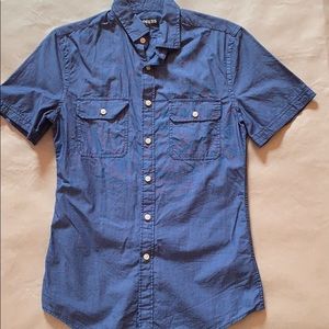 Men’s express button down shirt sleeve shirt XS